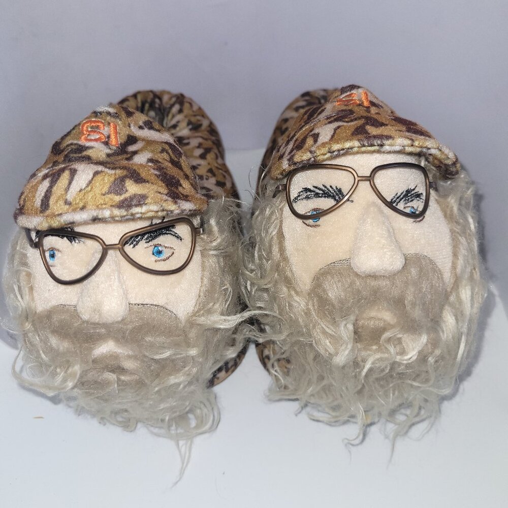 Duck Dynasty Uncle Si Slippers * Plush Slippers * Novelty Slippers * Camo